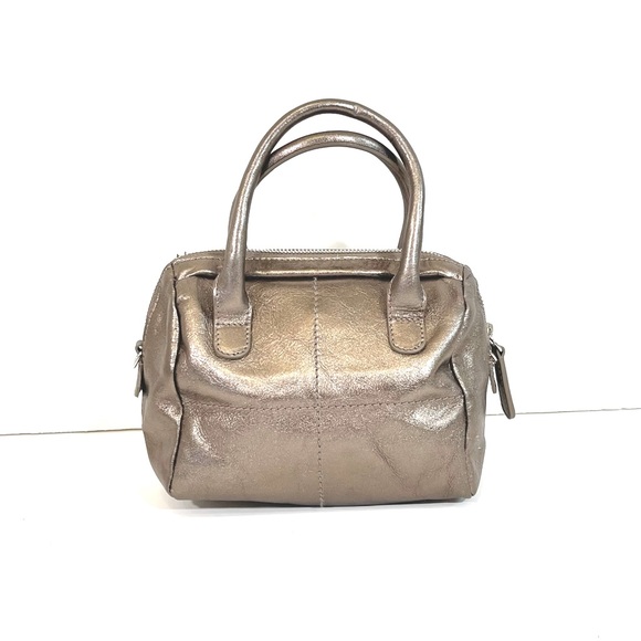 FURLA Silver Leather Mini Satchel Handbag - Picture 3 of 7